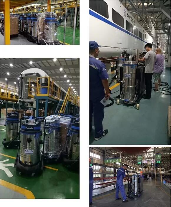 凯德威工业吸尘器应用在高铁上